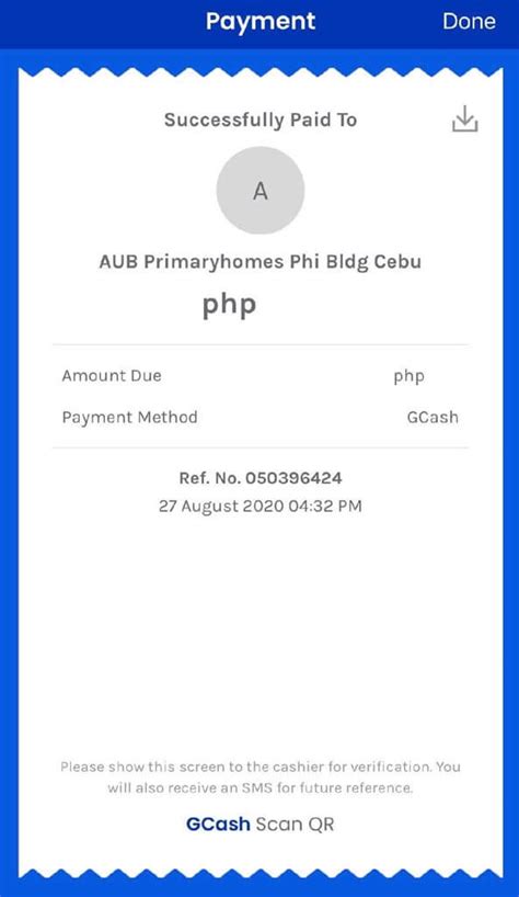 gcash receipt template